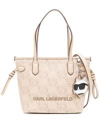 Karl Lagerfeld - Ikon モノグラム ハンドバッグ - Lyst