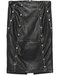 Patrizia Pepe - Falda midi con apliques - Lyst