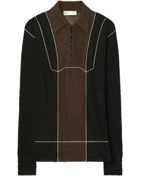 Tory Burch - Colour-Block Polo Top - Lyst