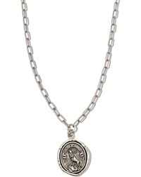 Pyrrha Sterling Silver Struggle And Emerge Necklace - Metallic