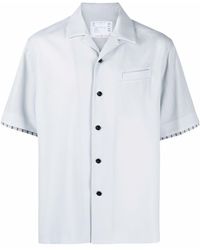 Sacai - Layered-detail Short-sleeve Shirt - Lyst