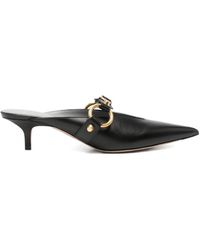 Balenciaga - City Buckle-Detail Pointed-Toe Mules - Lyst