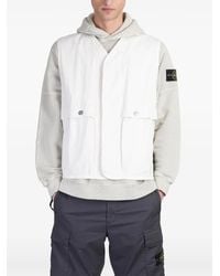 Stone Island - Compass-Badge Hooded Jacket - Lyst