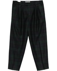 Briglia 1949 - Geruite Broek Met Geplooide Voorkant - Lyst