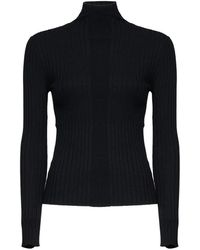 Kaos - High-Neck Ribbed Sweater - Lyst