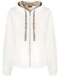 Missoni - Zigzag-Knit Drawstring Hoodie - Lyst