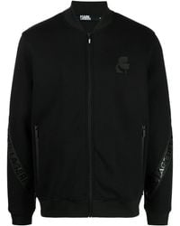 Karl Lagerfeld - ジップアップ ボンバージャケット - Lyst