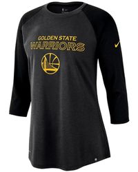 Nike - Nba Gs Warriors Wordmark Raglan-Sleeve T-Shirt - Lyst