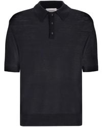 Laneus - Knitted Polo Shirt - Lyst