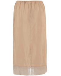 Carven - Lace-Trim Skirt - Lyst