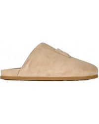 Givenchy - Puffy Logo-Patch Suede Mules - Lyst
