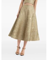 Rebecca Vallance - Solana Metallic Midi Skirt - Lyst