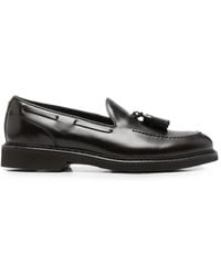 Canali - Tassel-Detail Leather Boat Shoes - Lyst