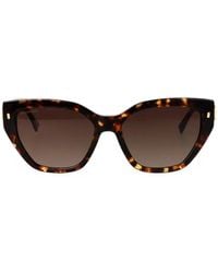 DSquared² - Tortoiseshell-Effect Geometric-Frame Sunglasses - Lyst