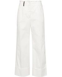 Peserico - Wide Leg Trousers - Lyst