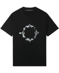Julius - Abstract-print Crew-neck T-shirt - Lyst