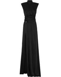Philipp Plein - Pleat-Detail Sleeveless Long Dress - Lyst