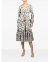 Veronica Beard - Vani Tiered Paisley-Print Midi Dress - Lyst
