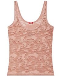 DIESEL - Camo-Lace Oval D Top - Lyst