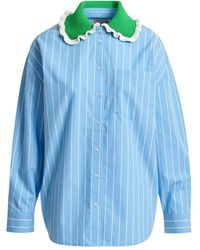 Essentiel Antwerp - Striped Collar Shirt - Lyst