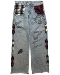 Satoshi Nakamoto - Vaqueros Nessa Con Detalle Patchwork - Lyst