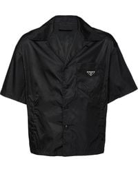 Prada - Re-nylon Overhemd Met Korte Mouwen - Lyst