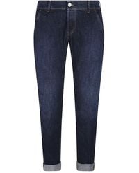 Dondup - Jeans Met Riemlussen En Omgeslagen Pijpen - Lyst