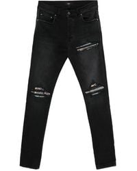 Amiri - Patchwork-Distressed Cotton Jeans - Lyst