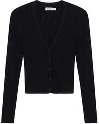 Jonathan Simkhai - Ailany Ribbed V-Neck Cardigan - Lyst