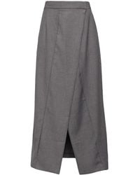 B+ AB - Front Slit Midi A-Line Skirt - Lyst