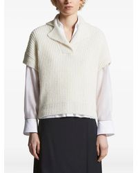 Peserico - Jersey con cuello de canalé - Lyst