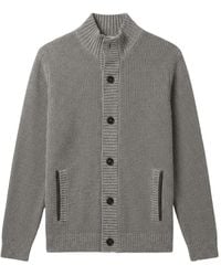 Maurizio Baldassari - Waffle-Knit Button-Up Cardigan - Lyst