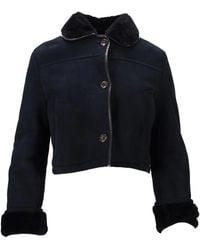 LA ROSE - Long-Sleeve Leather Jacket - Lyst