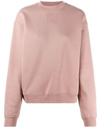 T By Alexander Wang Sweatshirt mit Logo-Print - Pink