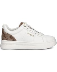 Guess - Welli Leather Sneakers - Lyst