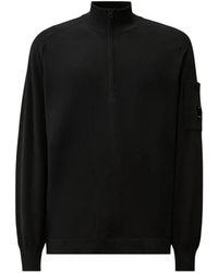 C.P. Company - Lens-Detail Quarter-Zip Sweater - Lyst