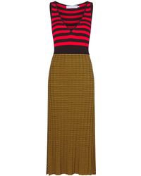 Proenza Schouler - Stripe-pattern Sleeveless Dress - Lyst