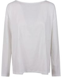 Majestic Filatures - Long-Sleeve Boat-Neck T-Shirt - Lyst