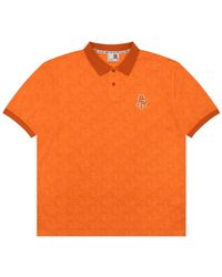 Aape By A Bathing Ape - Buttoned Logo-Patch Polo Shirt - Lyst