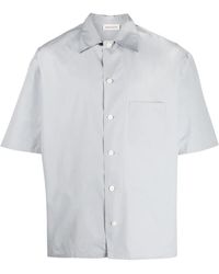 McQueen - Logo-Print Short-Sleeved Shirt - Lyst