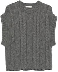 Liviana Conti - Cable-Knit Vest - Lyst