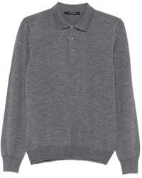 Tagliatore - Polo Palmer À Manches Longues - Lyst