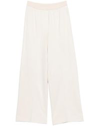 Peserico - Elasticated-Waistband Wide-Leg Trousers - Lyst