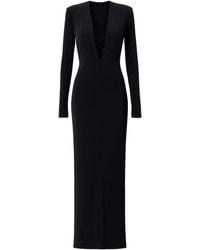 Amazuìn - Lara Jurk Met Lange Mouwen En Watervalhals - Lyst