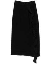 Liviana Conti - Ruffled-Detail Midi Skirt - Lyst