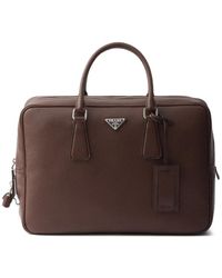 Prada - Porte-Documents À Design Structuré - Lyst