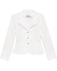 Vivienne Westwood - Veste Boutonnée À Fleurs Brodées - Lyst