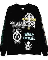 Neighborhood - T-Shirt Met Grafische Print - Lyst