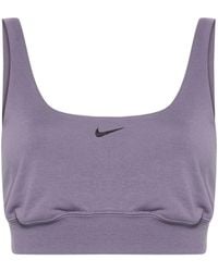 Nike - Chill Terry Cropped Top - Lyst