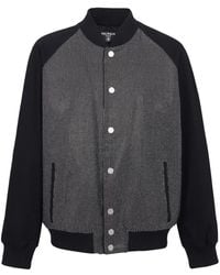 Balmain - Rhinestone-Embellished Bomber Jacket - Lyst